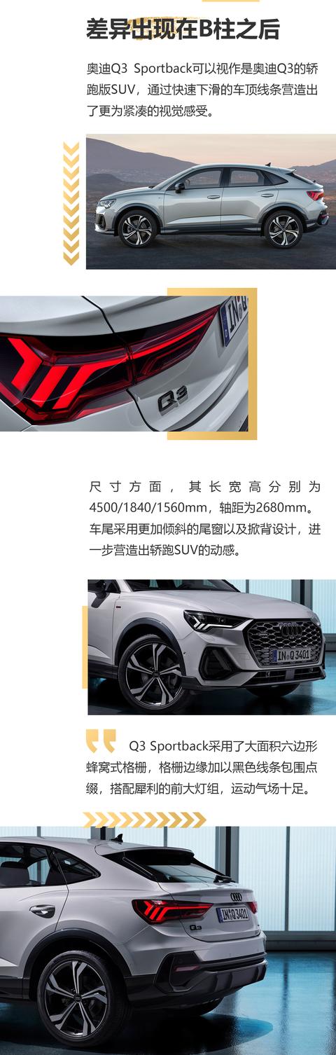 驭·道｜奥迪Q3推出Sportback 豪华品牌为何频频加码快背车？